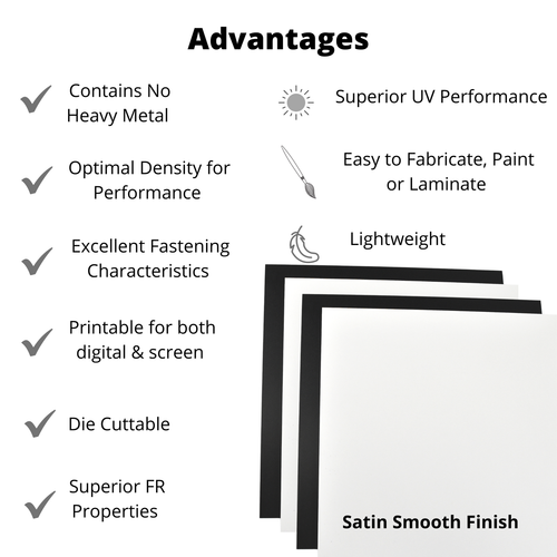 BuyPlastic White Expanded PVC Plastic Sheet  12mm (1/2") x 18" x 24"