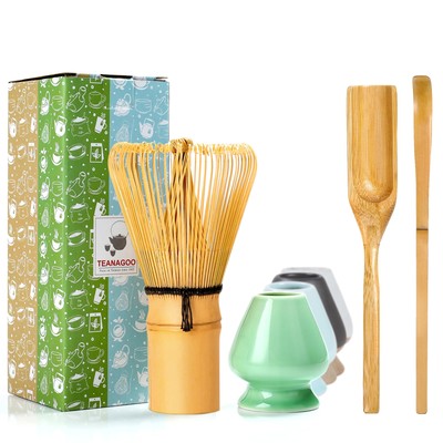 TEANAGOO Matcha Whisk Set - Handcrafted Matcha Whisk (Chasen) - Traditional S...