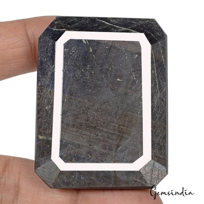 Certified 680 Ct Natural Untreated Bi-color Sapphire Octagon Cut Earth Mine Gems