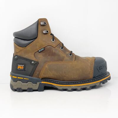 

Мужские рабочие ботинки Timberland Pro Boondock 6 дюймов 92615 коричневые с композитным носком, размер 13 M, Коричневый, Boondock