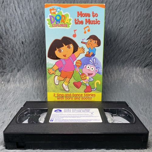 Dora the Explorer Move to the Music VHS Tape 2002 Nick Jr