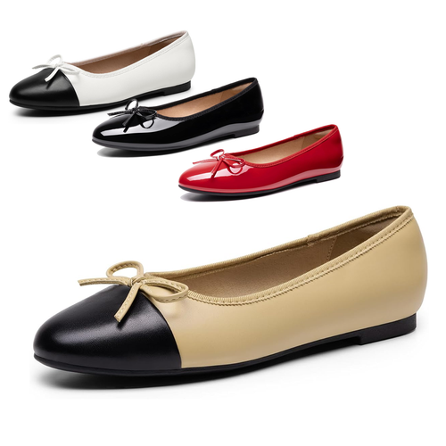 Women Lightweight Slip On Ballet Flats Round Toe Casual