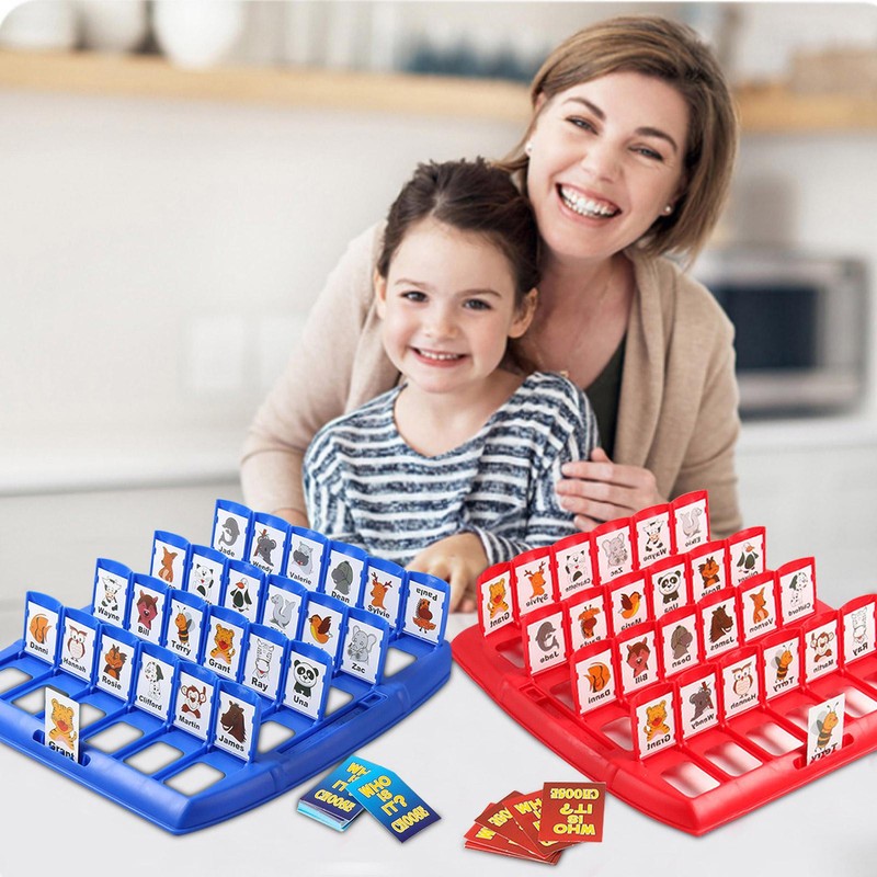Board Game Instructional Who Am I Card Game 48Pcs Family Educational Board Games