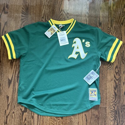 Mitchell  Ness OAKLAND ATHLETICS 1987 REGGIE JACKSON Authentic Jersey 2XL NWT