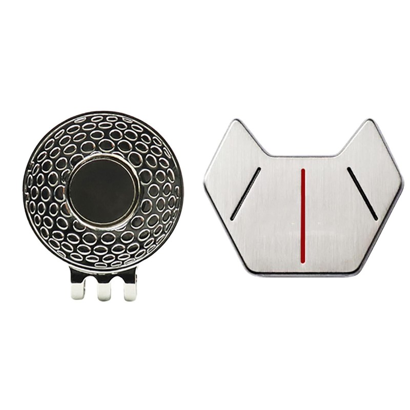 1 * Metal Golf Hat Clip Ball Marker Standard Magnetic Hat Clip Gifts for Golfers