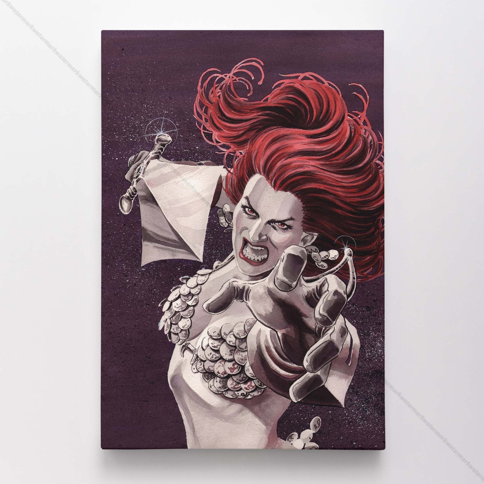 Red Sonja Poster Canvas Comic Book Art Print #1084