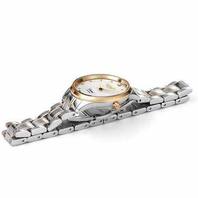 Pre-owned Roamer 601857 47 89 20 Women's Venus Diamond Wristwatch In Silver/gold