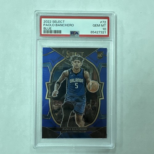 2022-23 Select Paolo Banchero Blue Prizm Rookie RC #72 - PSA