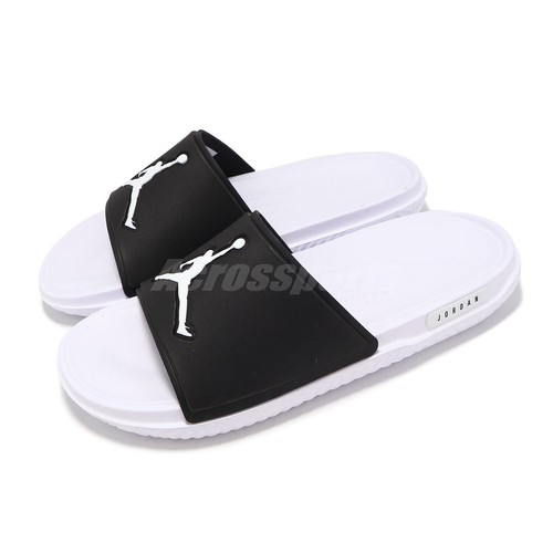 Мужские повседневные сандалии без шнуровки Nike Jordan Jumpman Slide черно-белые FQ1598-010