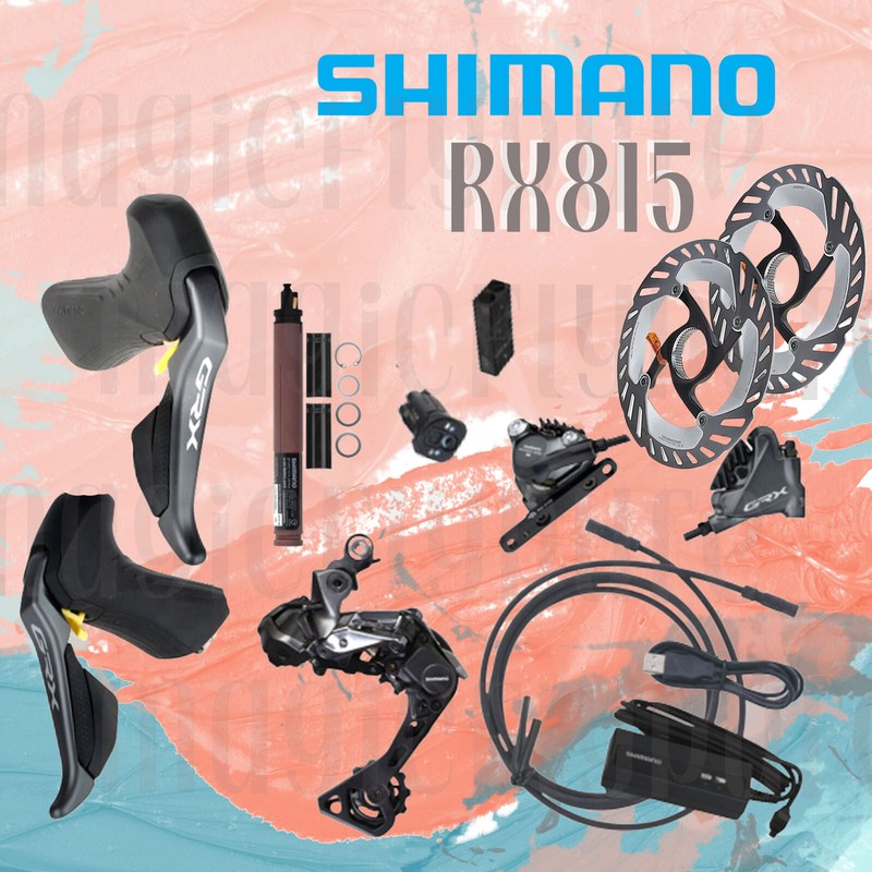 Shimano GRX Di2 RX815 RX817 1x11 E-bike upgrade kits w/Rotor & EW-RS910 NIB