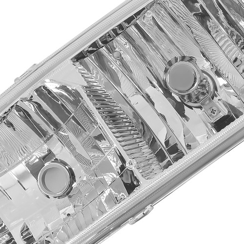 For GMC Sierra 1500 2500 99-07 Chrome Headlights+Bumper Clear Reflector Lamps