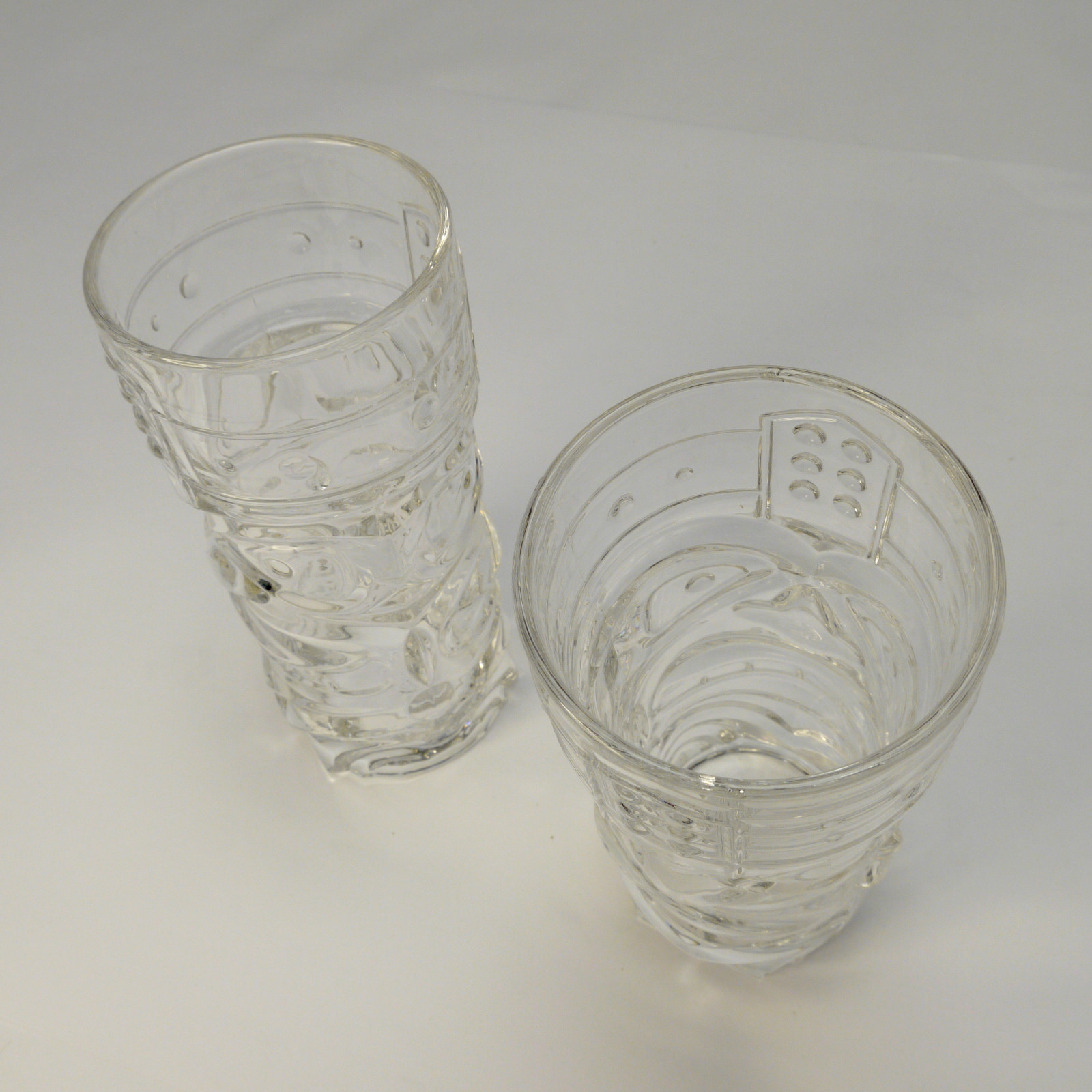 Forum Tiki Drinking Glasses (Lot of 2) 15 oz. Tumbler Highball Clear Glass