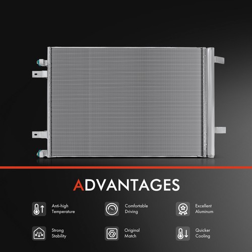 A/C Condenser w/ Receiver Drier & Bracket for Ford F250 350 F450 F550 Super Duty