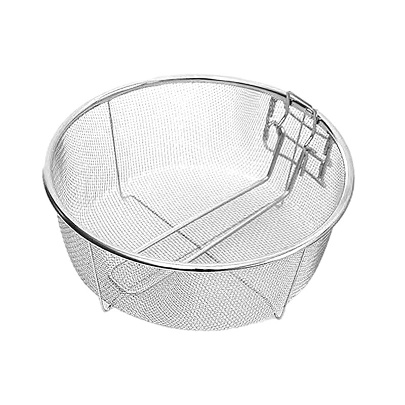 Fry Baskets with Handle Deep Fryer Strainer Blanching Basket Skimmer for Kitchen