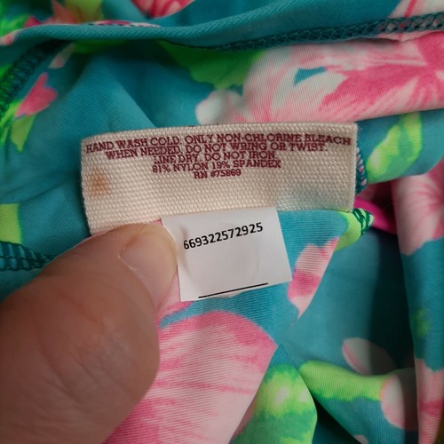 NWT M SO Swimsuit Bathing Suit Separates - TOP ONLY Tankini Floral Tropical PINK