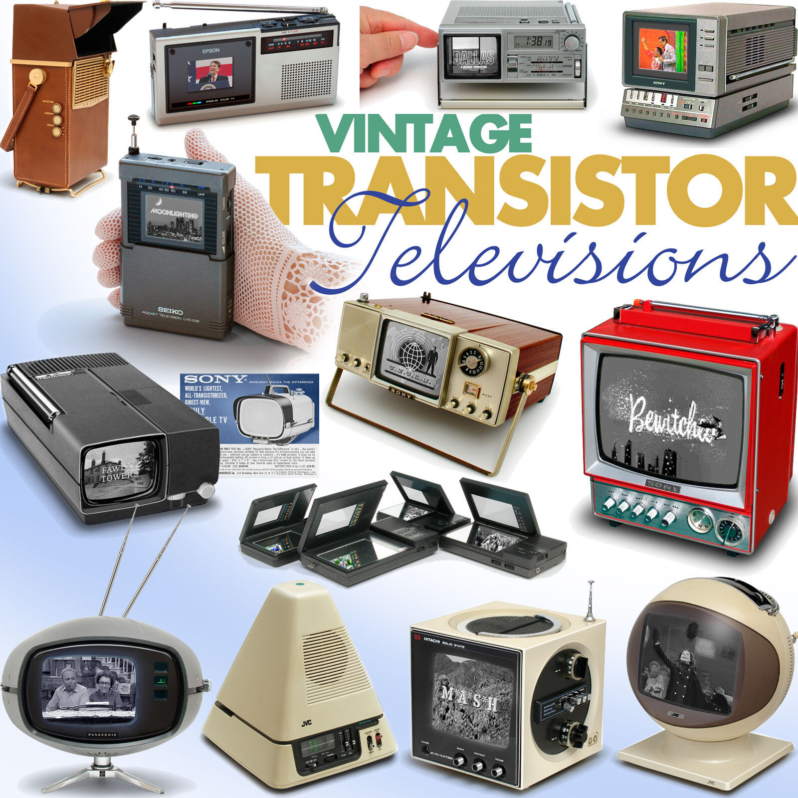 Vintage Transistor Televisions Sony JVC Sinclair Philco Vintage Transistor Televisions Sony JVC Sinclair Philco