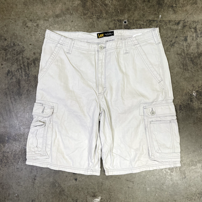 Lee Shorts Cargo 90s Vintage Summer Outdoors Shorts Beige Mens 38