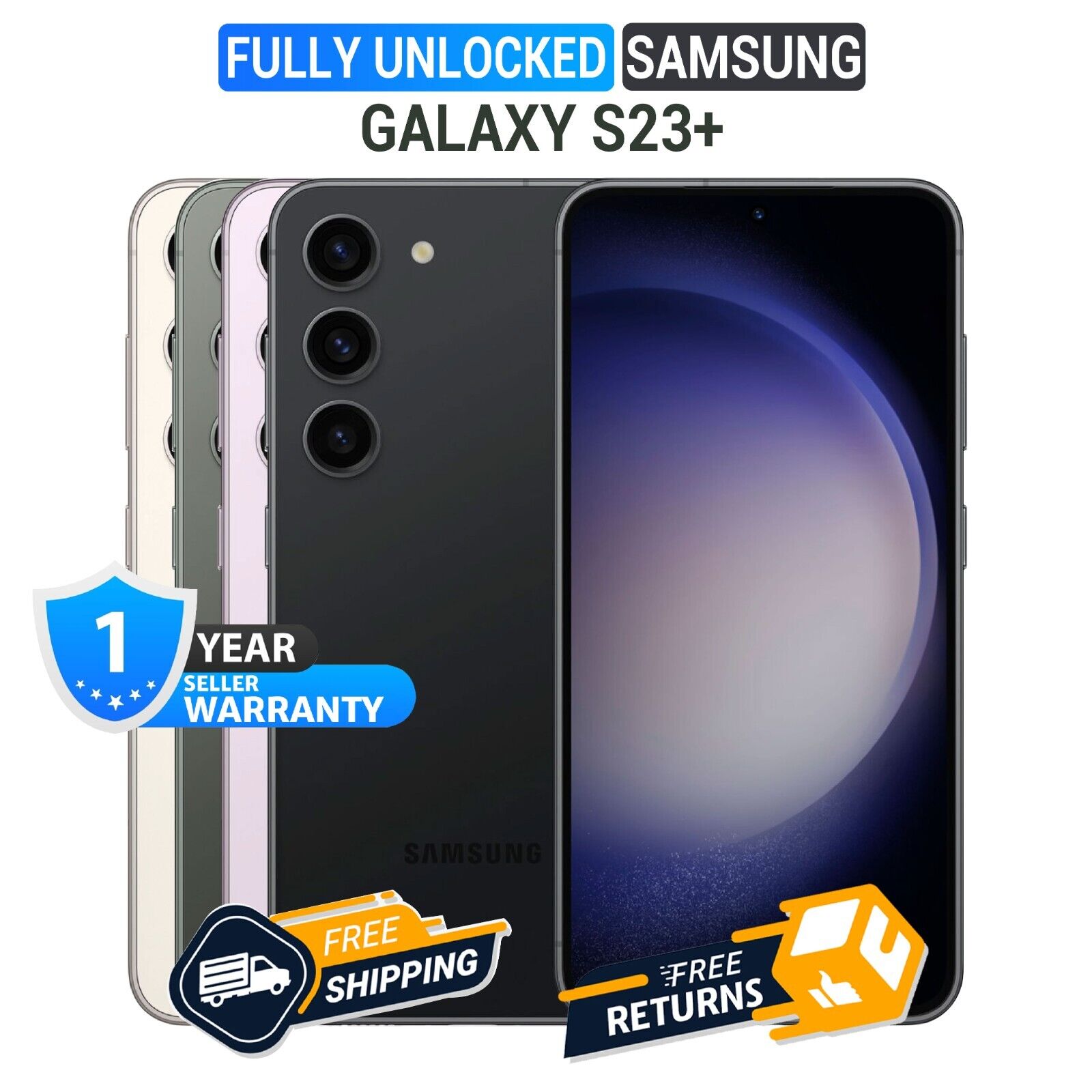 Samsung Galaxy S23+ Plus 5G Factory Unlocked SM-S916U1 - Very Good Condition Samsung Galaxy S23+ Plus 5G Factory Unlocked SM-S916U1 - Very Good Condition