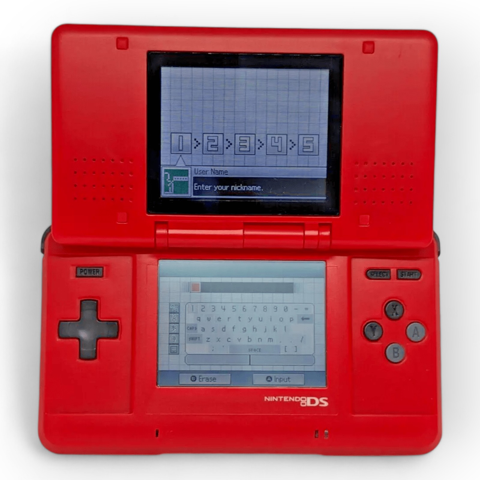 Nintendo DS Console With NEW Touch Screen, Battery and Red