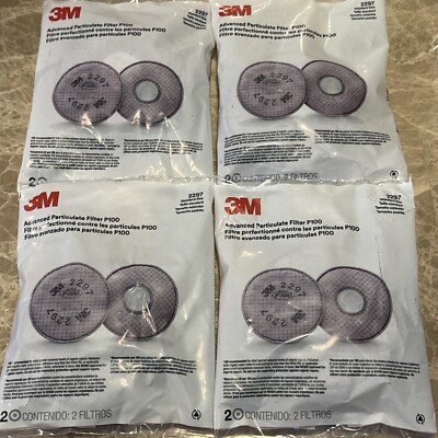 3M 2297 Advanced Particulate Filter-100. (4) Packs