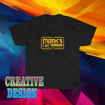 New Design Seinfeld Monk's Cafe Logo Unisex T-Shirt Funny Size S to 5XL