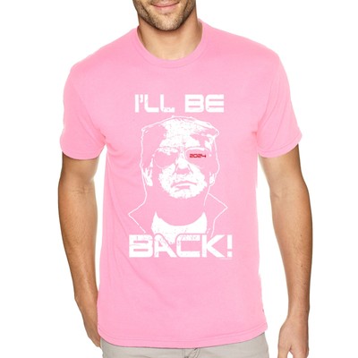 XtraFly Apparel Men's Tee I'll Be Back Trump 2024 MAGA Patriot Crewneck T-shirt