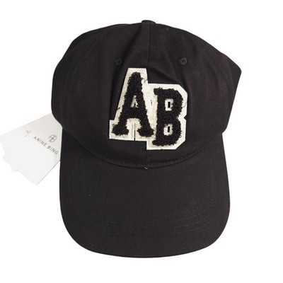 NWT ANINE BING Black Jeremy Baseball Cap Hat Women's ONE SIZE