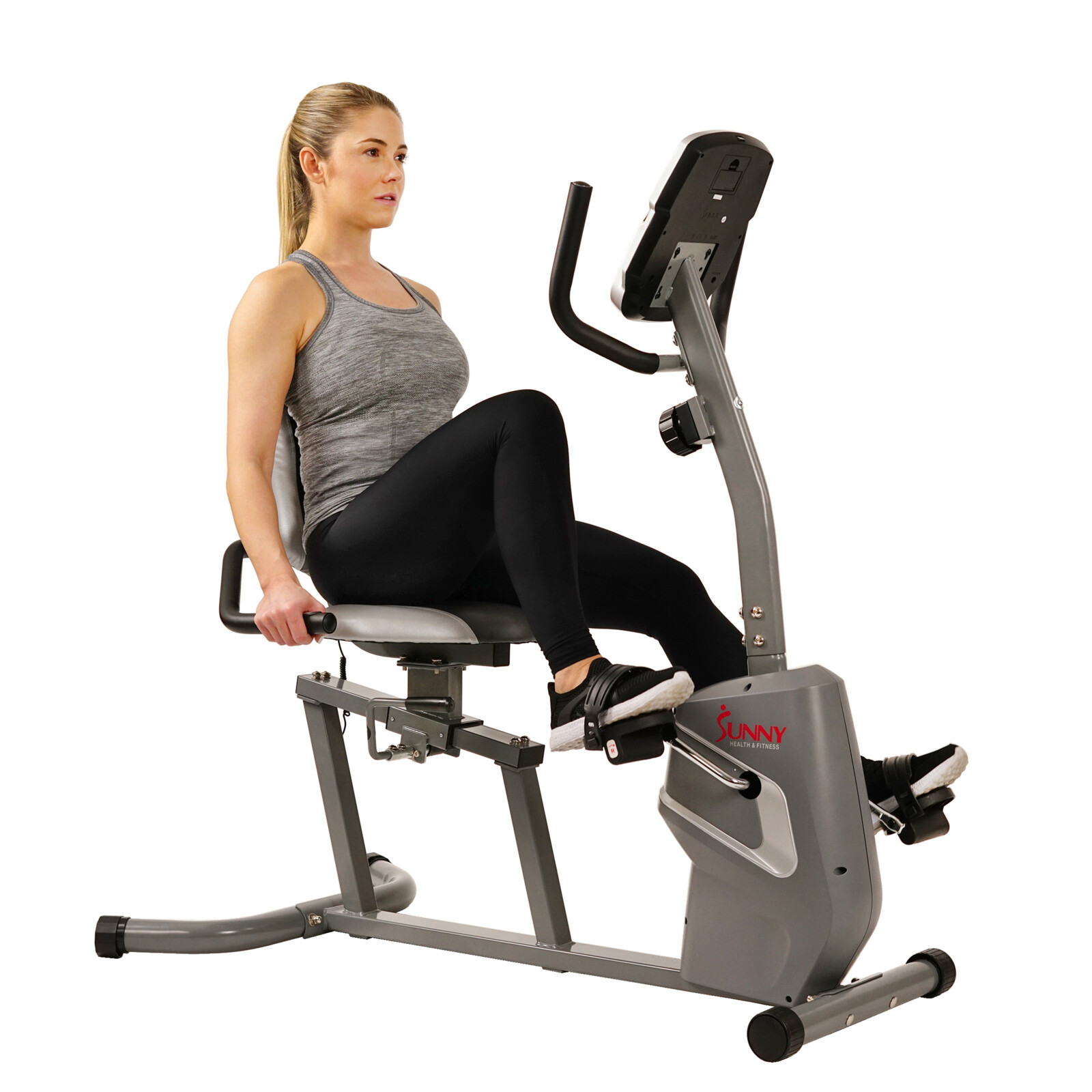 Magnetic Recumbent Bike Exercise Bike Device Holder, RPM, Pu