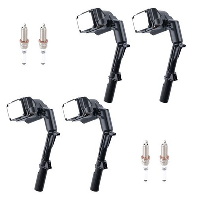 4pcs Ignition Coils & Spark Plugs for Mercedes SLC300 R172 2.0L 2017-2019 UF820