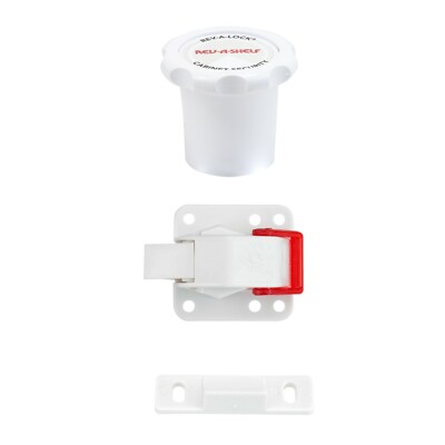 Rev-A-Lock Cabinet Door Security Safety Baby Kids Child Magnet Catch Latch W/key