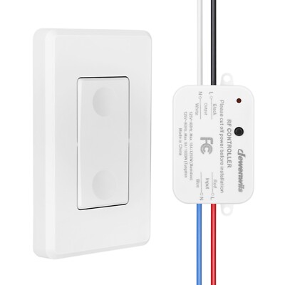 DEWENWILS Wireless Light Switch and Receiver Kit Remote Control Wall Switch 