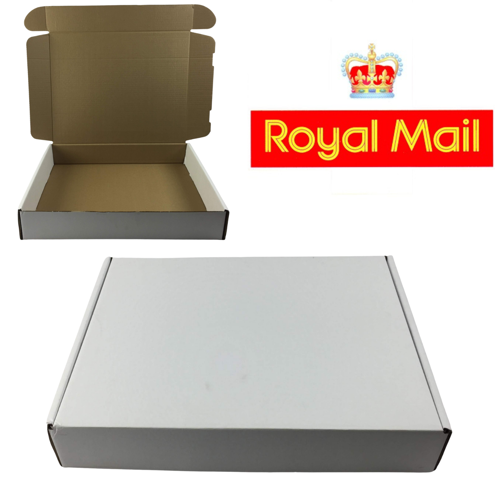 440x349x79mm Maximum Size ROYAL MAIL SMALL PARCEL WHITE Postal Boxes ANY QTY