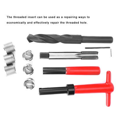 11pcs Stainless Steel Thread Repair Kit Long Service Life Tap Insertion Tool FBH