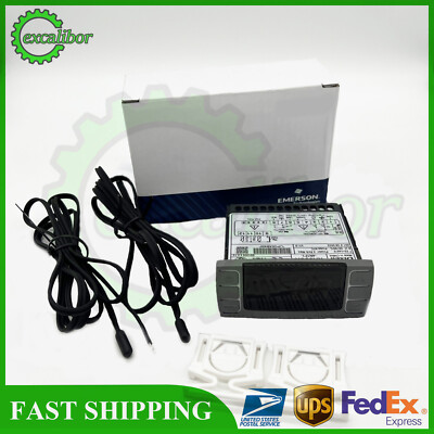 Dixell Temperature Controller XR06CX-4N1F1 w/ 2pcs probes & brackets black panel