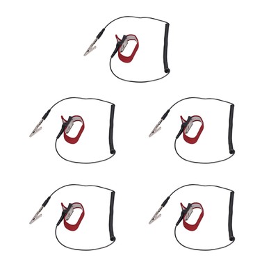 5Pcs Anti Static Wrist Strap ESD Bracelet Protection Tool Set Kit For Mainte CAD