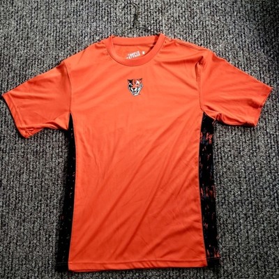 SUNY Buffalo Bangles Collegiate Dry Fit Neon Orange Running Tee - Size M