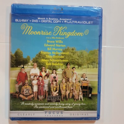 Moonrise Kingdom (Blu-ray + DVD) NEW