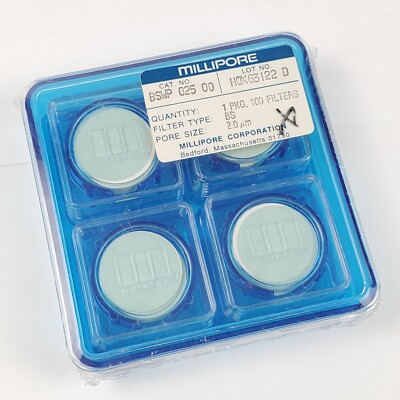 Millipore 100 Filters 2.0µm 2.0um BS Type - BSWP 025 00 BSWP02500 SEALED NEW