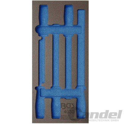 BGS WERKSTATTWAGEN-HARTSCHAUM-EINLAGE 1/3 z.B. FEILEN-SET 5-tlg  LEER