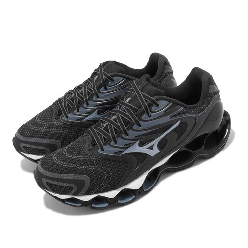 

Mizuno Wave Prophecy 12S Black Blue Men Светоотражающие шоссейные кроссовки J1GC2349-52, Черный, Wave Prophecy 12s
