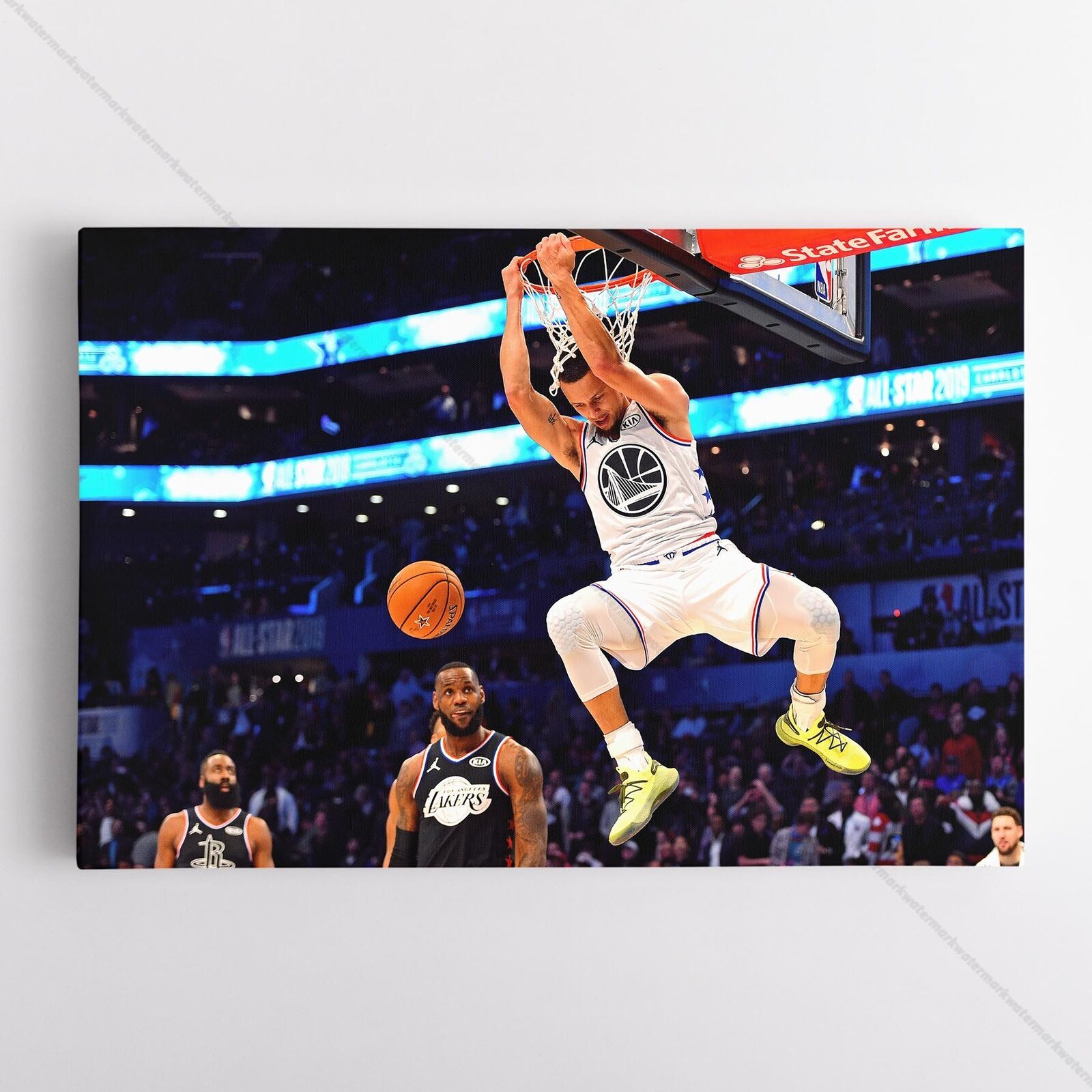 Steph Curry Poster NBA Basketball Stephen Curry Warriors Print #11