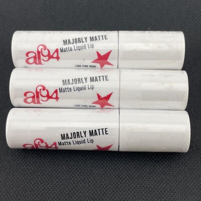 Lot Of 3 Af94 Majorly Matte Matte Liquid Lip Like Fine Wine