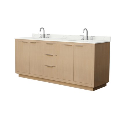 Wyndham Collection WCF282880D-QTZ-US3MXX Maroni 80'' - Light Straw / Giotto
