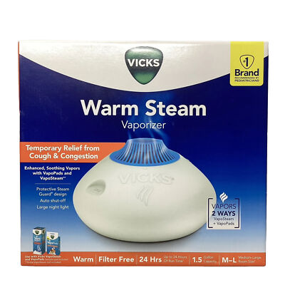 Vicks Warm Steam Vaporizer 1.5 Gallon Model V150SGNLV1 NIB