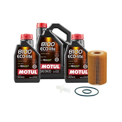 7L Motul 8100 ECO-LITE 0W20 WIX Filter Motor Oil Change Kit API SP For Toyota