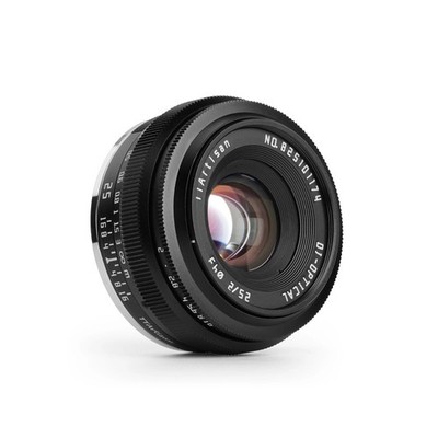 TTArtisan 25mm F2 Manual Prime Camera Lens Sony E / Fuji X / Micro Four Thirds