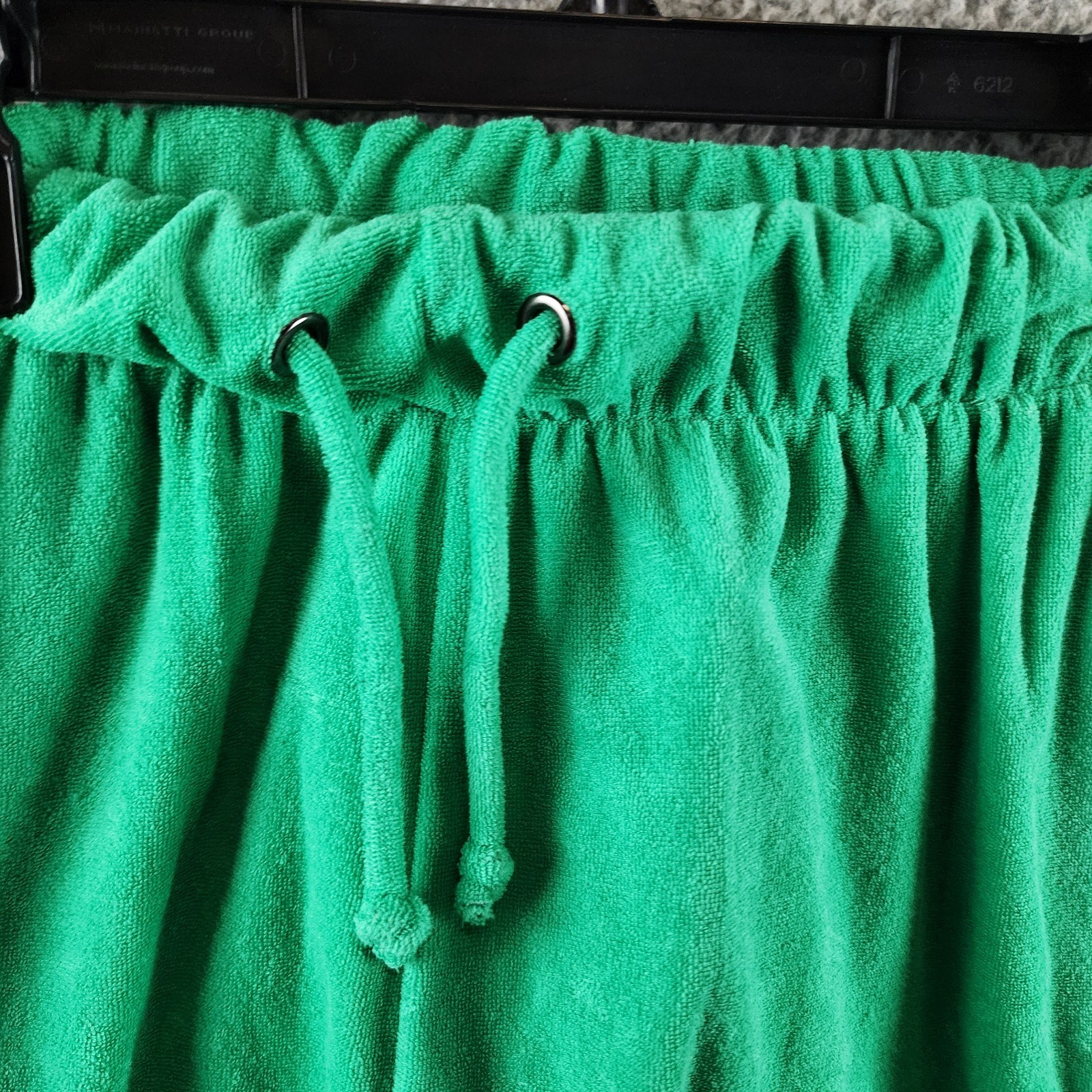 Elan Elastic Waistband Swim Cover Up Shorts Women's S Green Bright Solid Pull On - Picture 5 of 19