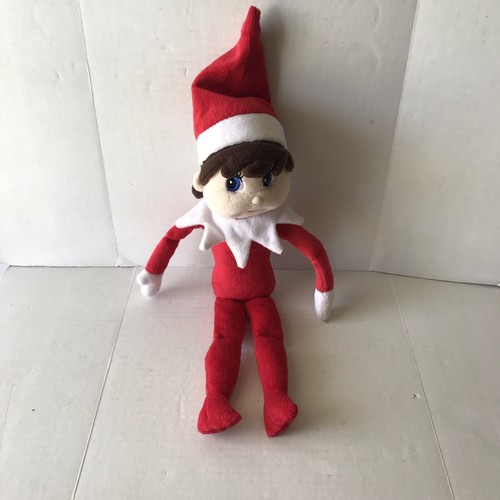 17" Elf on The Shelf Plushee Blue Eyed Boy Doll Light Tone Plushie Plush