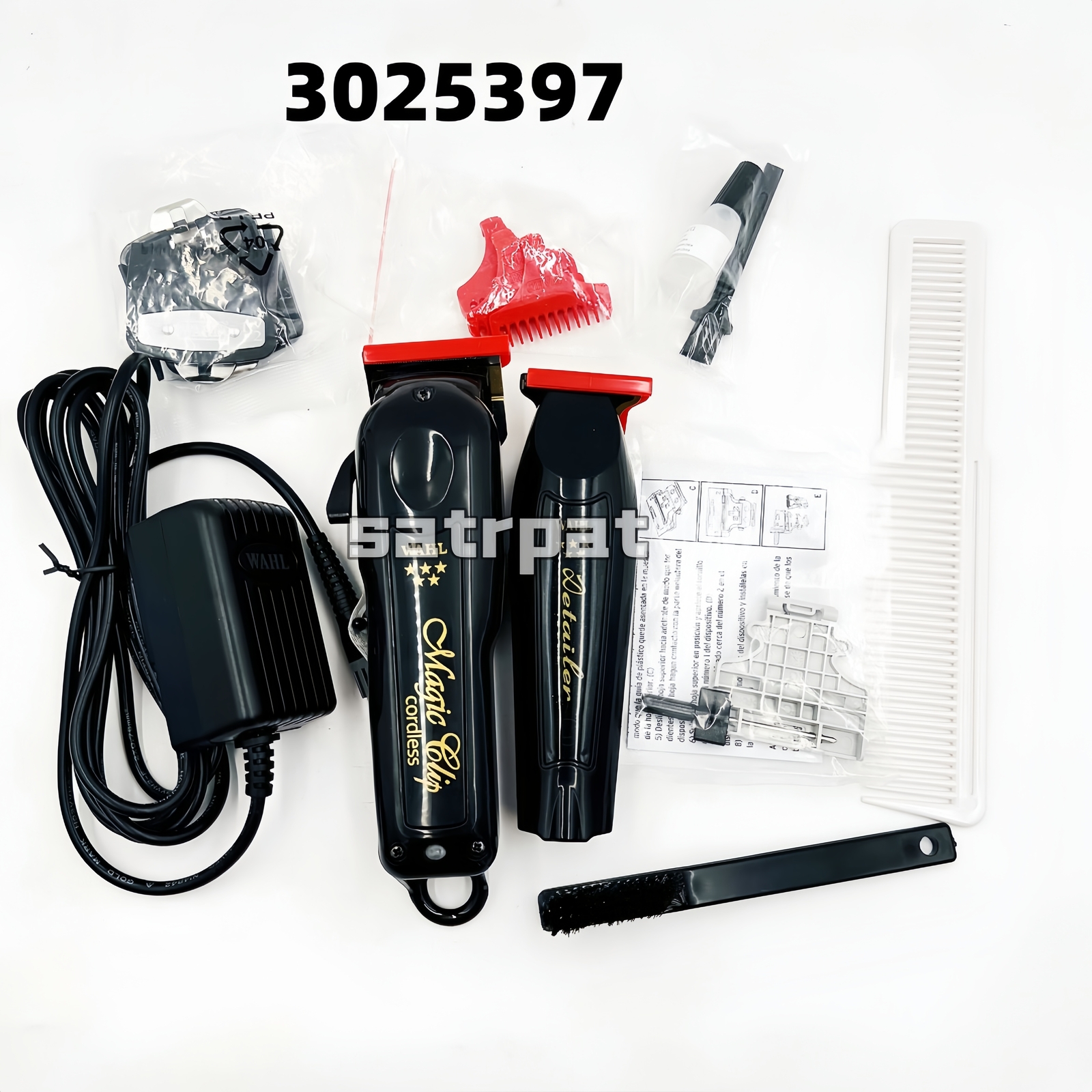 3025397 Wahl Cordless Barber Combo Black Magic Clip Clipper