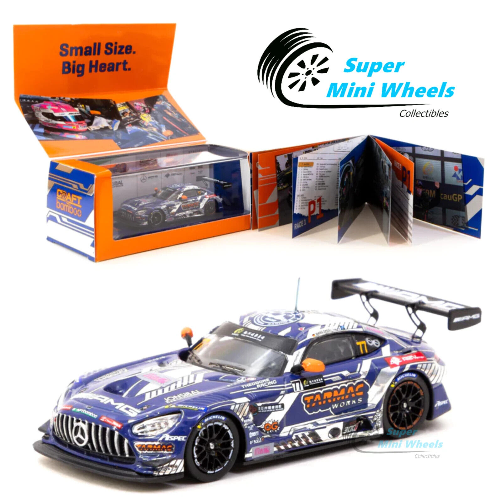 Tarmac Works 1:64 Mercedes-AMG GT3 Macau GT Cup 2022 #77 Tarmac Works 1:64 Mercedes-AMG GT3 Macau GT Cup 2022 #77